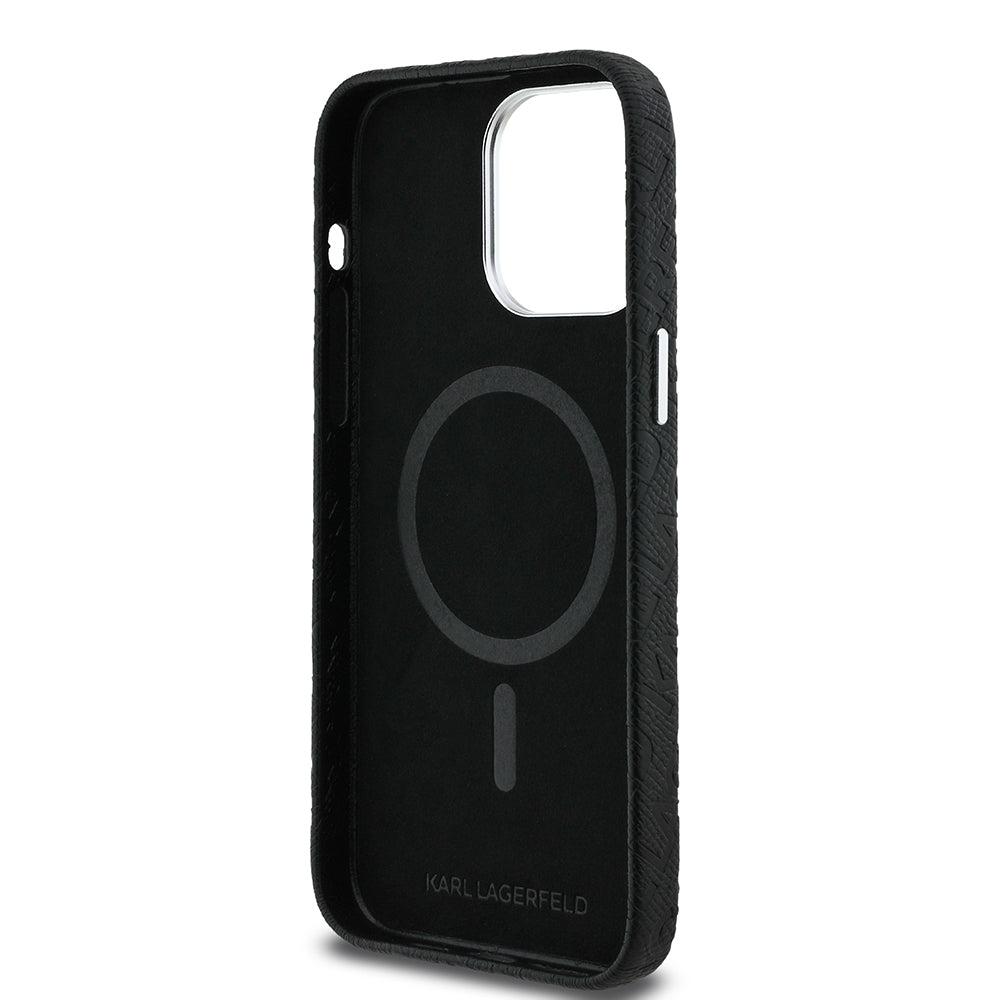 Karl Lagerfeld iPhone 14 Pro Max Orjinal Lisanslı PU Deri Damgalı Metal Yazı Logolu Telefon Kılıfı Karl Lagerfeld iPhone 14 Pro Max Orjinal Lisanslı PU Deri Damgalı Metal Yazı Logolu Telefon Kılıfı